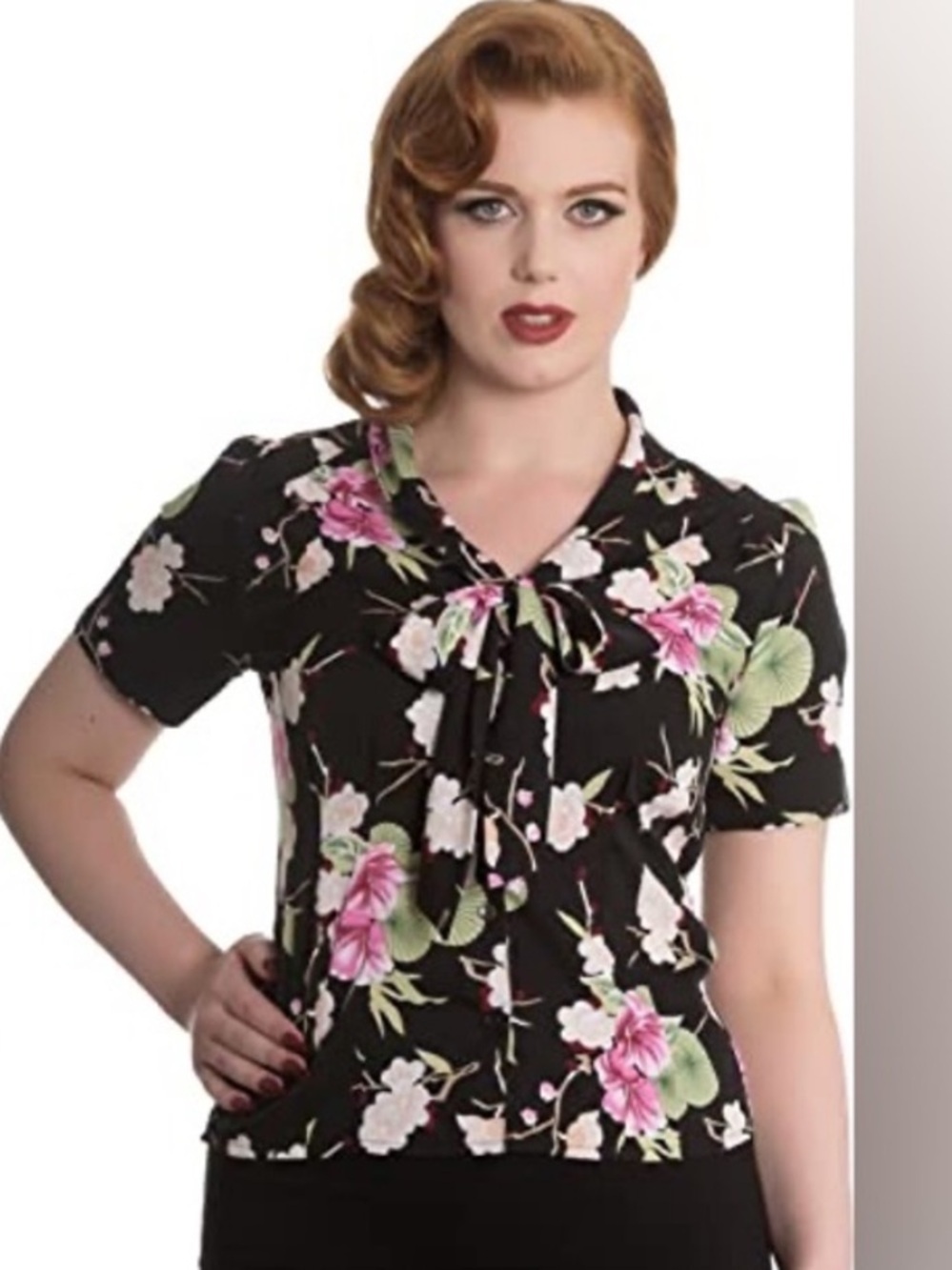 Hell Bunny Vixen Freya Blouse